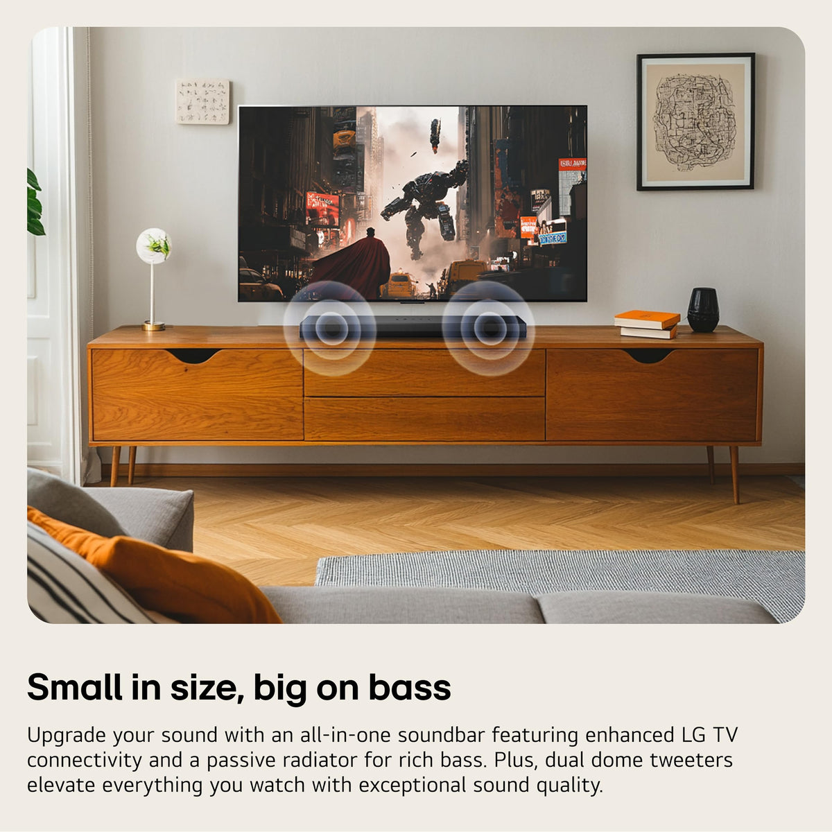 LG S20A 2.0 ch. Soundbar for TV with Dolby Audio - Black