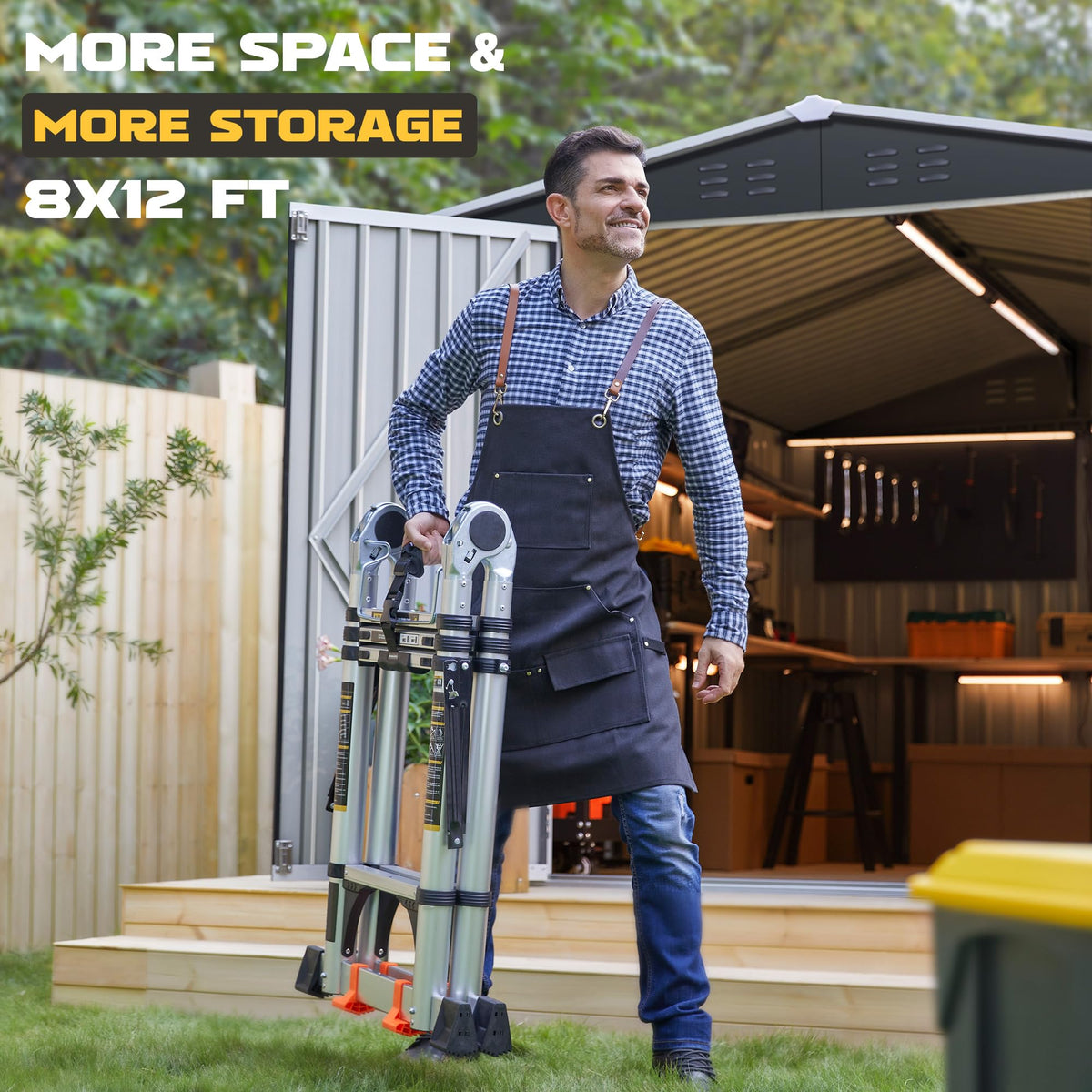 Polar Aurora 8 x 12 FT Outdoor Storage Shed