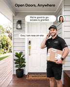 SMONET Fingerprint Smart Lock Front Door Handle Set Digital Deadbolt Gold