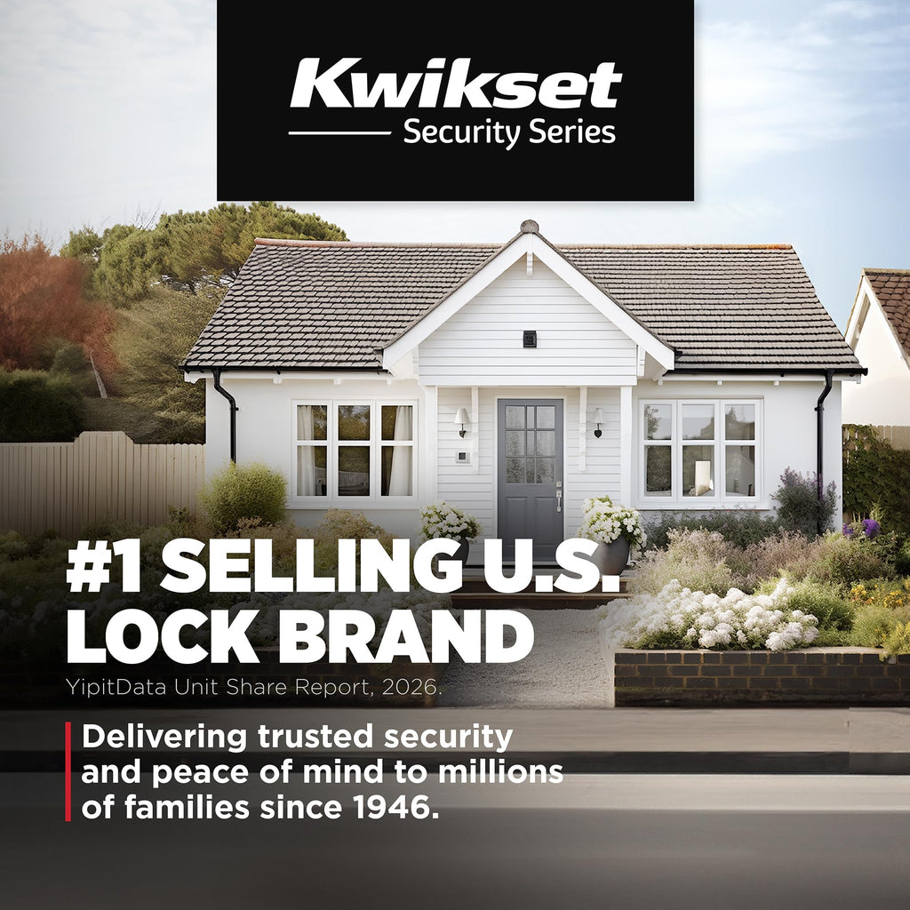 Kwikset Henley Front Door Lock Set with Deadbolt and SmartKey, Matte Black