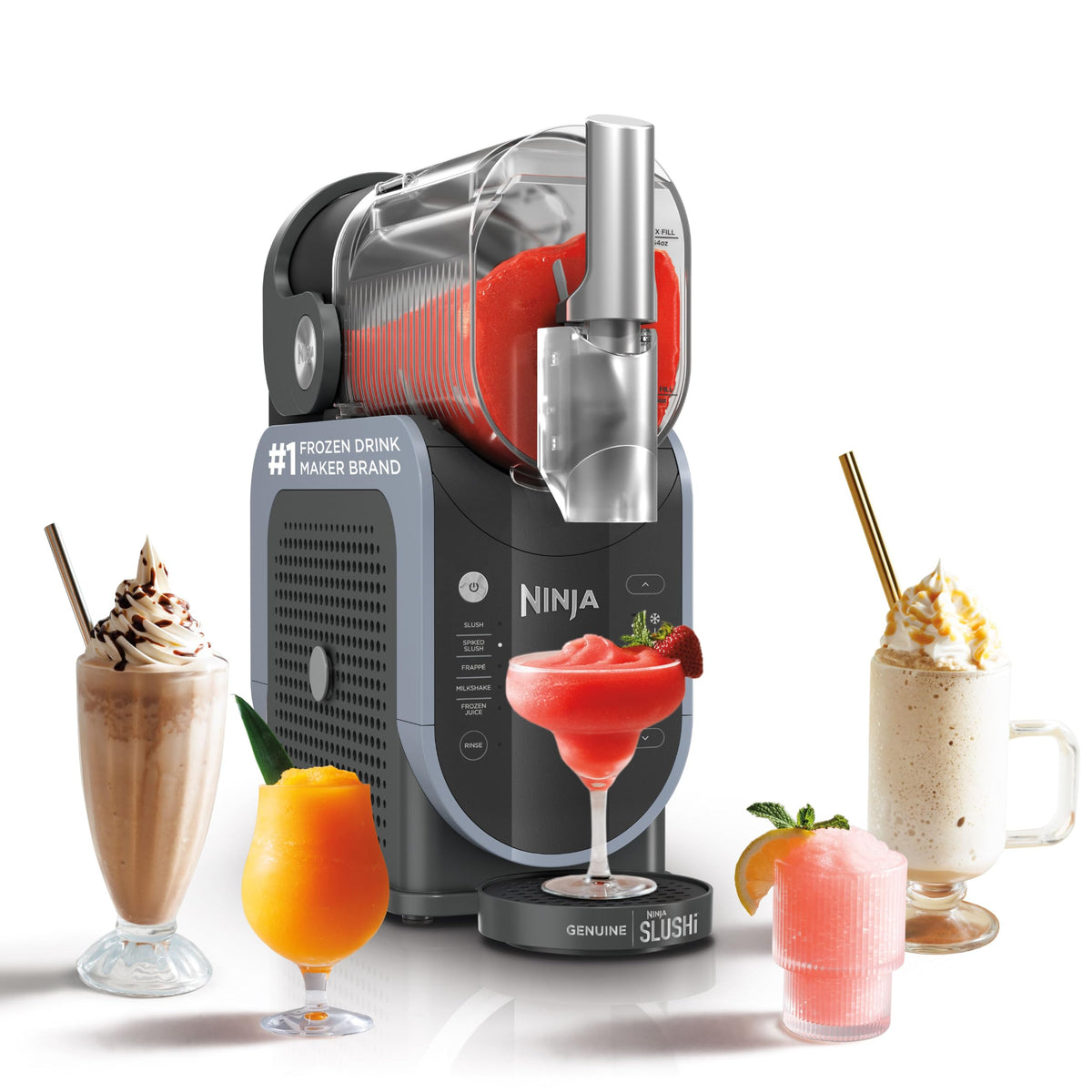 Ninja SLUSHi XL Smart Frozen Drink Maker, 10+ Servings, Crema, FS601BR