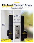 LOCKSTAR® Smart Door Lock • Keyless Entry Deadbolt Door Lock • Multiple Entry Methods – APP • Fingerprint Touch ID • Keypad Code • Card FOB • Traditional Key • Smart Home Devices