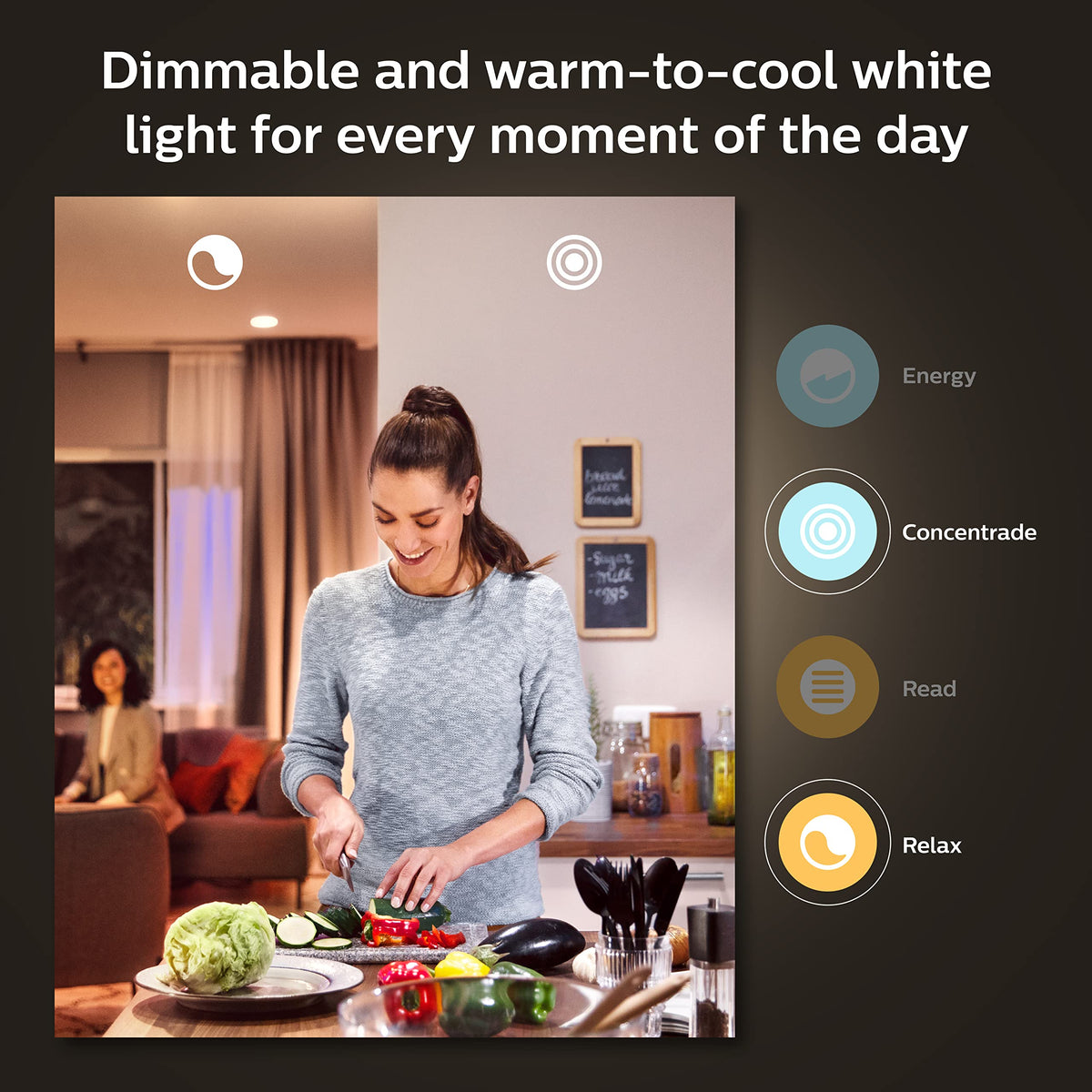 Philips Hue Smart 60W GU10 LED Bulb - White and Color Ambiance Color-Changing Light - 2 Pack - 450LM - Indoor - Control with Hue App - Works with Alexa, Google Assistant and Apple Homekit, 584680