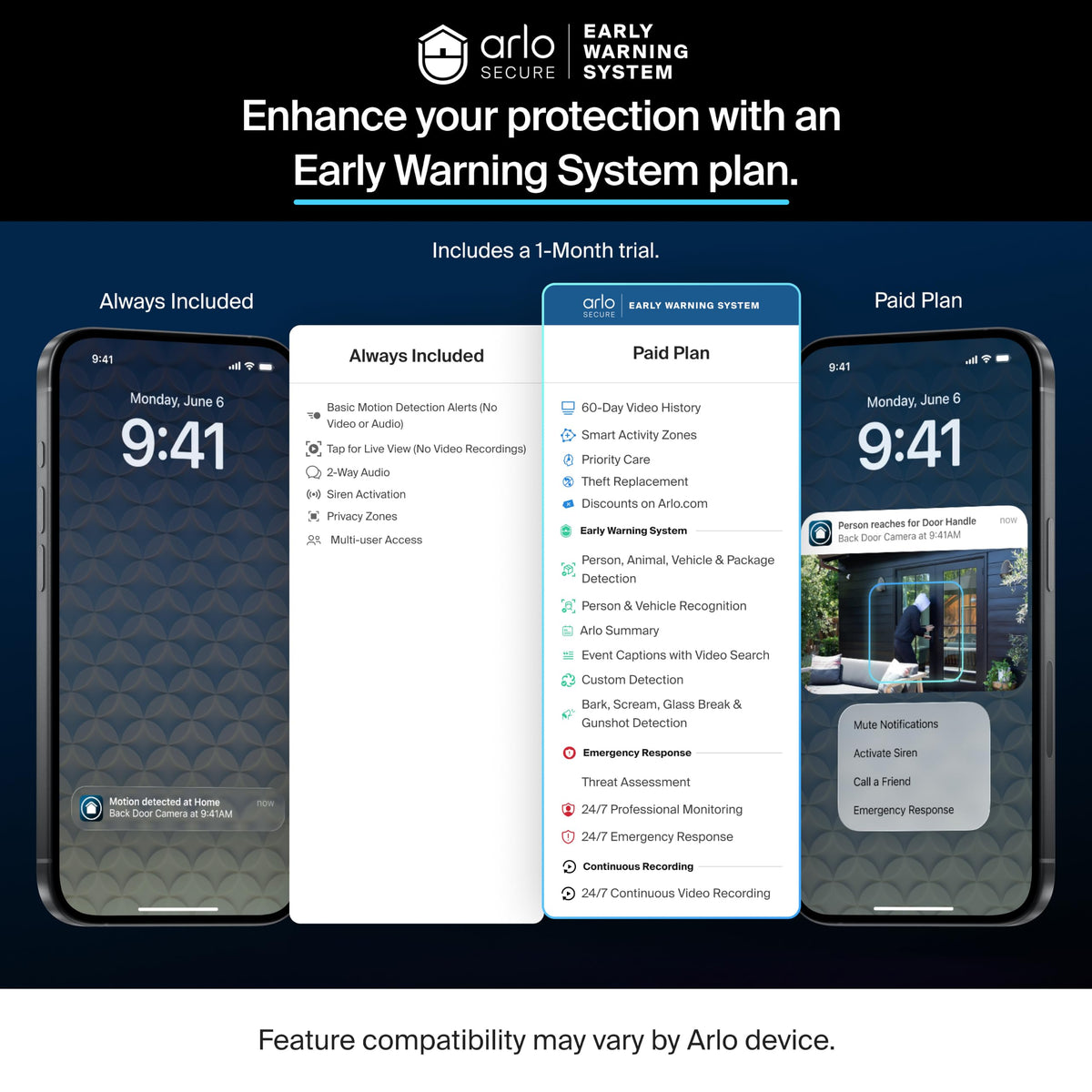 Arlo Wireless Floodlight Security Camera 2K HDR - 1-Cam