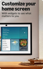 Amazon Echo Show 15, Full HD 15.6" kitchen hub for home organization, with built-in Fire TV, Designed for Alexa+