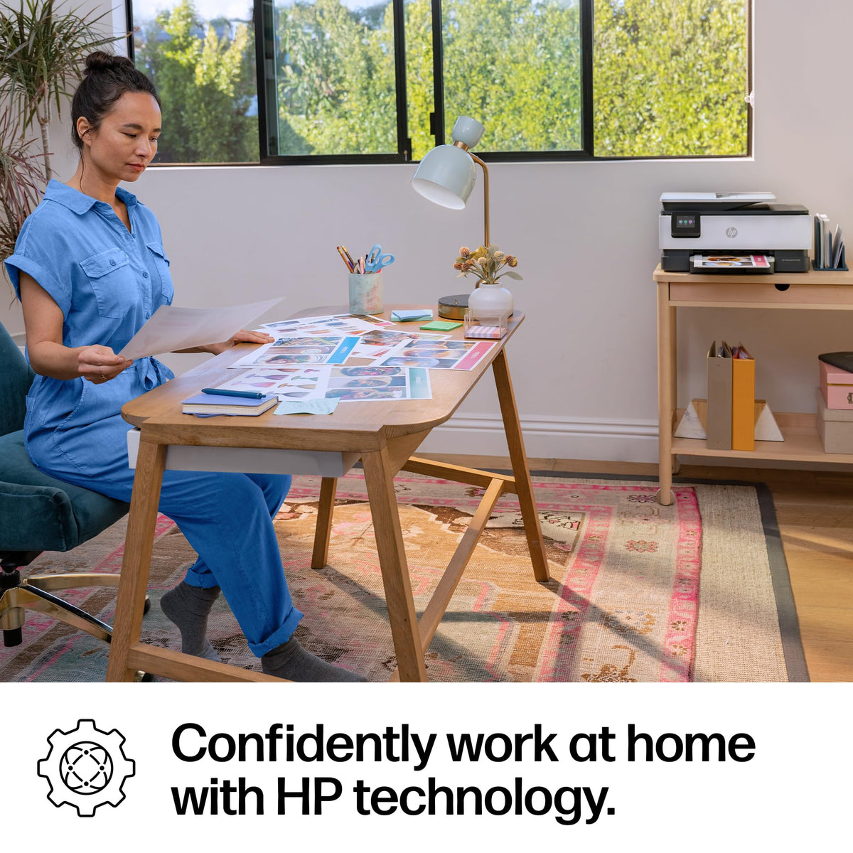 HP OfficeJet Pro 8135 Wireless All-in-One Color Inkjet Printer, Print, Scan, Copy, Fax, ADF, Duplex Printing Best-for-Home-Office, 3 Month Trial of Instant Ink Included, AI-Capable (C2VK1A)