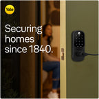 Yale Smart Lock Deadbolt with Google Matter, Keyless Entry, Matte Black