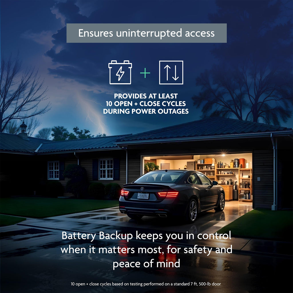 Chamberlain Belt Drive myQ Garage Door Opener, 1/2 HP w/Battery Backup