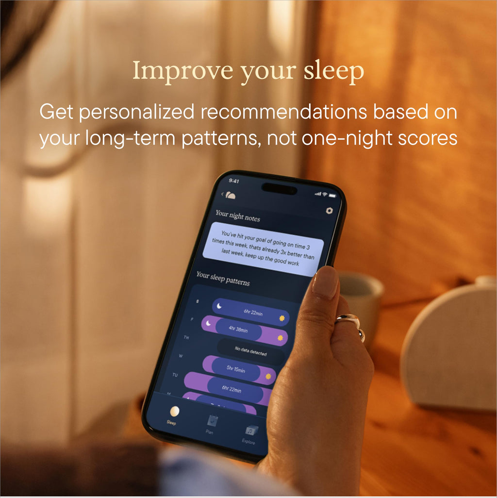 Hatch Sleep Clock, Contactless Sleep Tracker, Personalized Insights, Putty