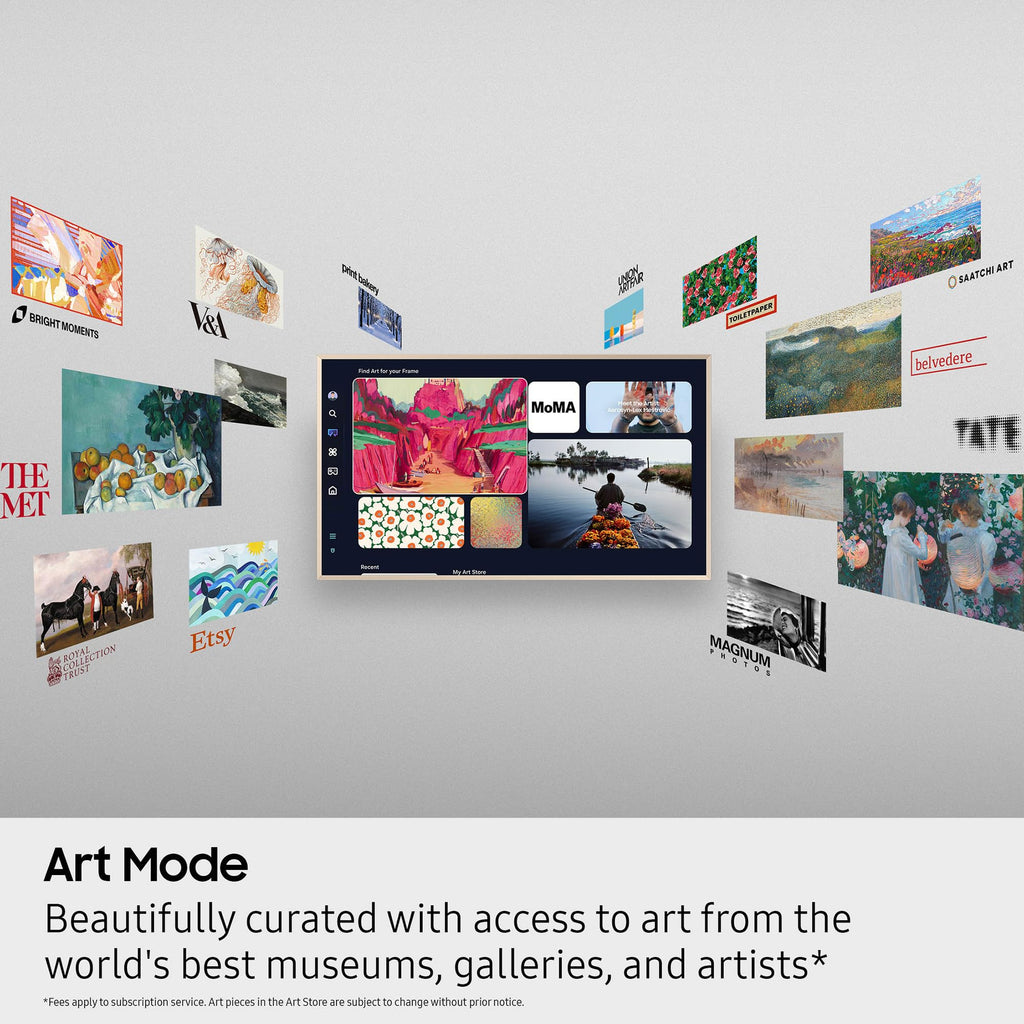 Samsung 55-Inch Class The Frame LS03F 4K QLED Smart TV (2025 Model) Slim Fit Wall Mount, Modern Frame Design, NQ4 AI Gen2 Processor, Art Mode, Artful Picture Quality, Samsung Vision AI, Alexa Built-in