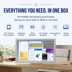 21.5" Smart Hub Digital Calendar Touch Screen, No Subscription, Google Play