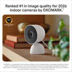 Google Nest Cam Indoor (Wired, 3rd Gen) - Security Camera - 2025 - Snow