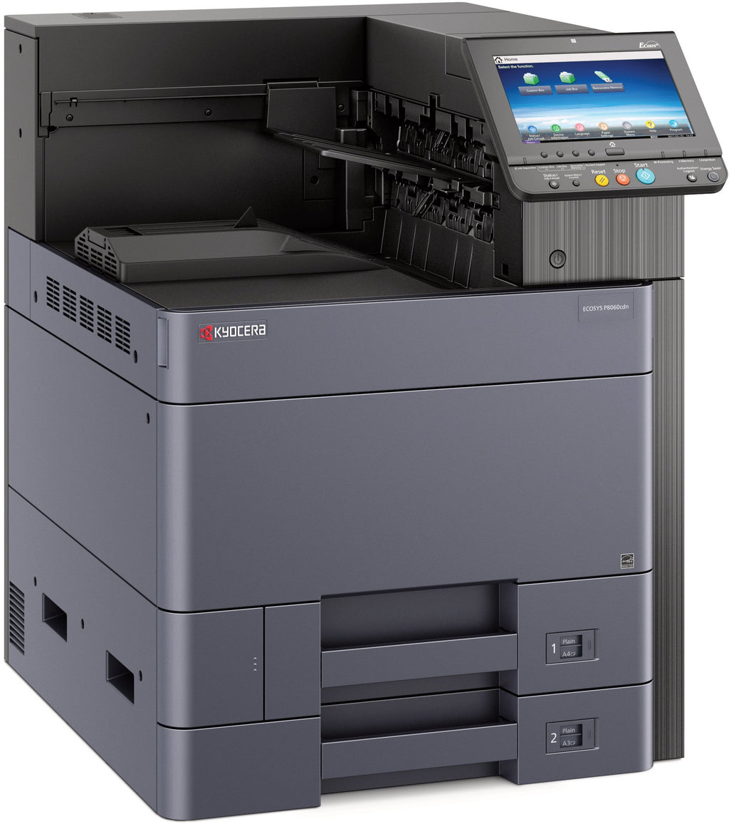 Kyocera 1102RR2US0 Model ECOSYS P8060cdn High Speed A3 Color Laser Printer, 60ppm, 1200x1200 DPI, Network Ready, Duplex, Touchscreen