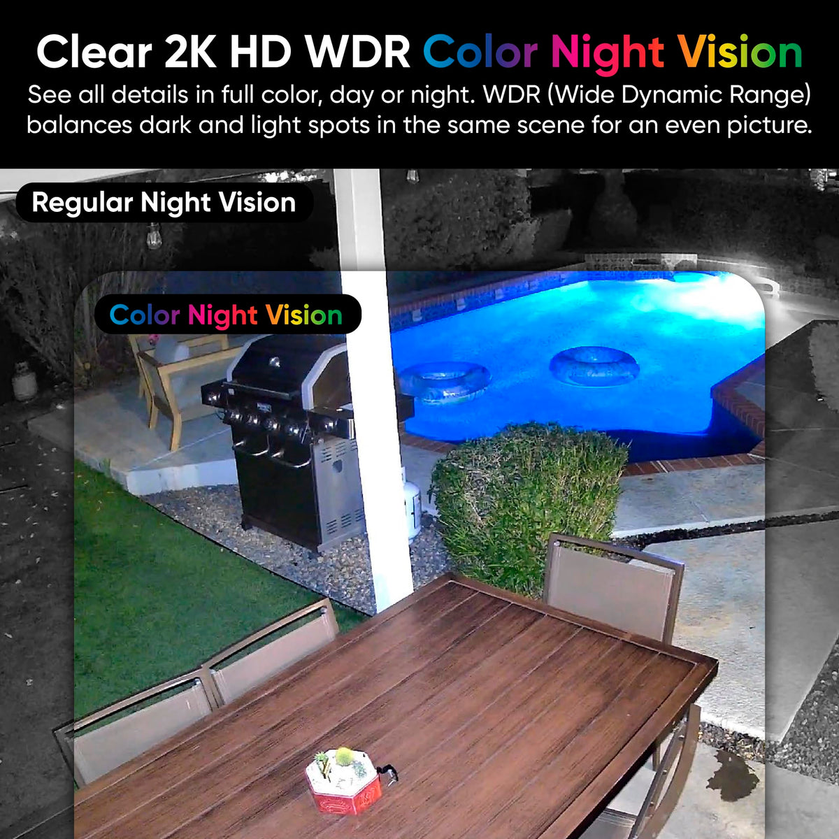 WYZE Duo Cam Pan 2K Dual Cam Indoor/Outdoor Security Camera, 2-Pack