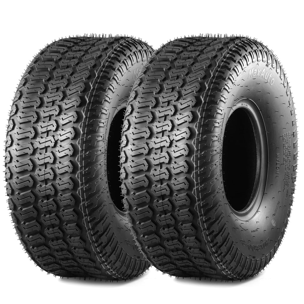 MaxAuto 2PCS 23x10.50-12 Turf Tires 23x10.5x12 Lawn Mower Golf Cart Garden Tractor Tire, 4PR Tubeless