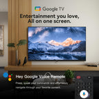 FPD 55-inch Smart TV Google TV 4K UHD with Google Play and Google Cast Built-in, HDR 10, Dolby Vision Dolby Atmos, MEMC, Voice Remote, Stream Live TV(Canvas-Series, CG55-C1, 2024 Model)