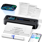 Phomemo M832D Touchscreen Portable Printer & Case & 69 Pcs (3 Rolls) Paper