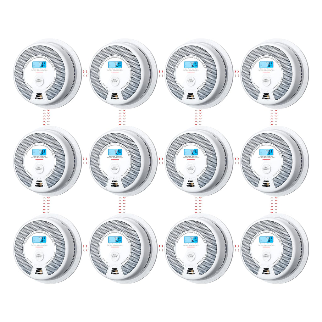 X-Sense Interconnected Smoke and CO Detector, SC07-W, 3-Pack