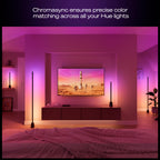 PHILIPS Hue Play Floor Lamp, RGBWWIC LED, 53 Inch, 1-Pack, Black