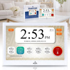 8" Smart WiFi Digital Azan Clock & Islamic Prayer Frame – Automatic Worldwide Prayer & Iqamah Times, Full Quran Player, Athan Alarm, Ramadan Clock, Touchscreen Muslim Home Display, Black