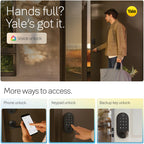 Yale Smart Lock Deadbolt with Google Matter, Keyless Entry, Matte Black