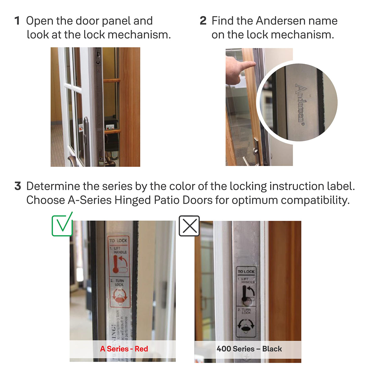 Yale Assure Lock Keypad for Anderson® Patio Doors Handle with Wi-Fi, Black