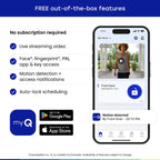 myQ Secure View™ 3-in-1 Smart Lock Deadbolt + Extra Battery, Keyless Entry Door Lock, 2K HDR Doorbell Camera, Face, Fingerprint & PIN Access, App Control, Color Night Vision & Two-Way Audio