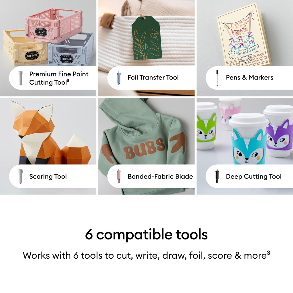Cricut Explore® 5 Essential Bundle + Digital Content, Taupe