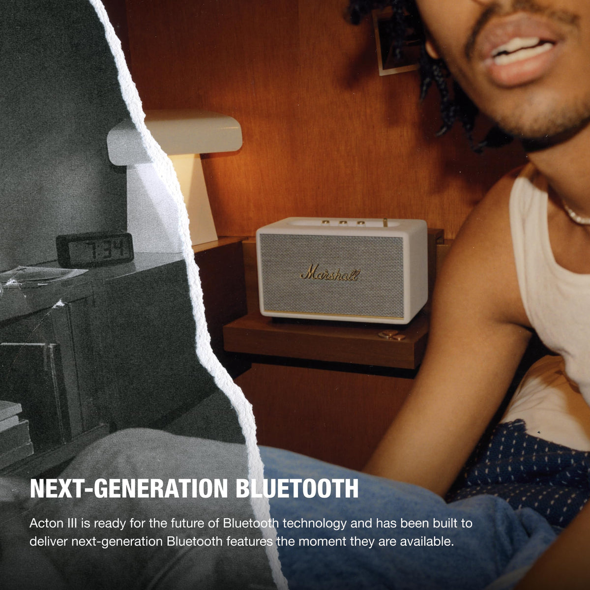 Marshall Acton III Bluetooth Home Speaker - Cream