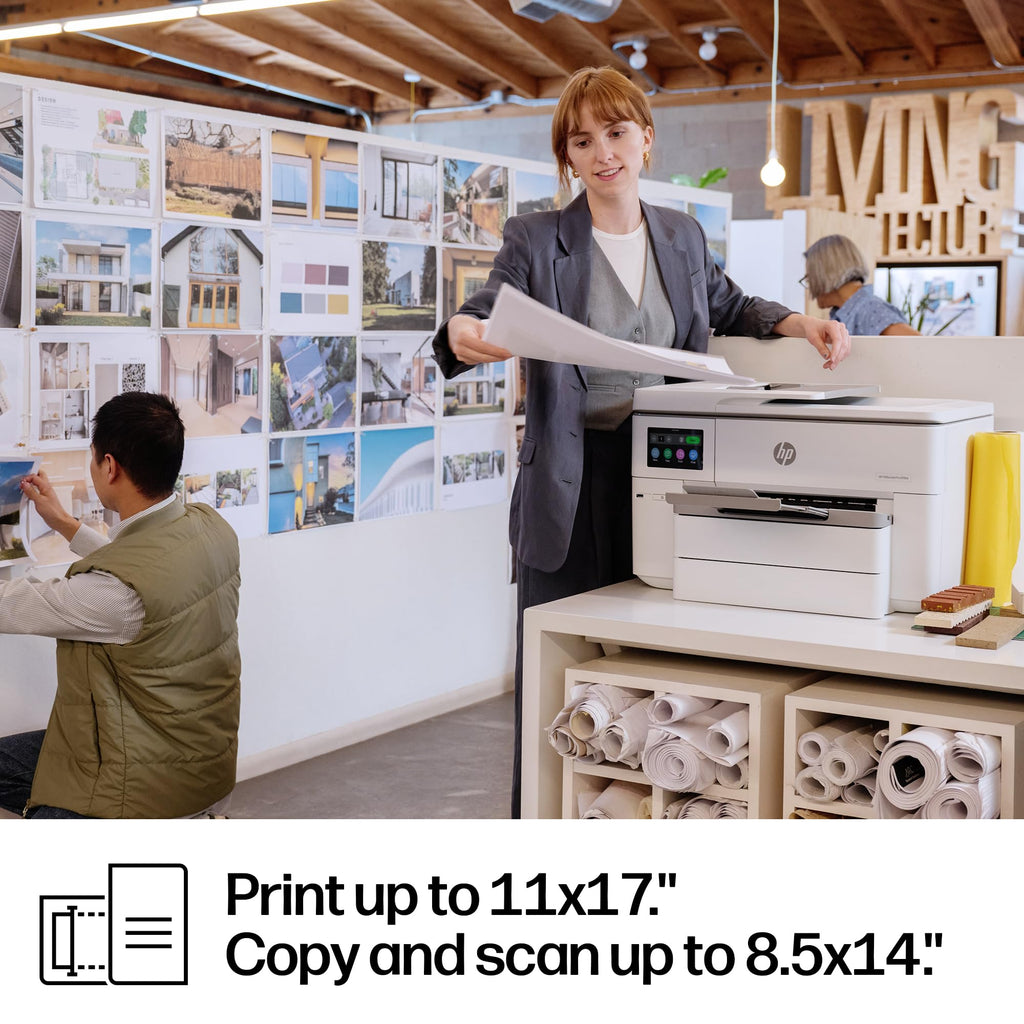 HP OfficeJet Pro 9730 Wide-Format Wireless All-in-One Color Inkjet Printer, Print, scan, Copy, fax, up to 11x17 ADF, Duplex Print/scan, Best-for-Office, 3 Month Trial of Instant Ink Included(C2WH0A)