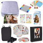 HP Sprocket 2x3 Instant Smartphone Photo Printer 75 Sheets Bundle - Bluetooth Portable Color Wireless Mobile Printer (Luna Pearl) Zink Sticky-Back Photos