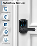 Keypad Keyless Entry Door Lock with Handle Smart Digital Deadbolts 4 Pack