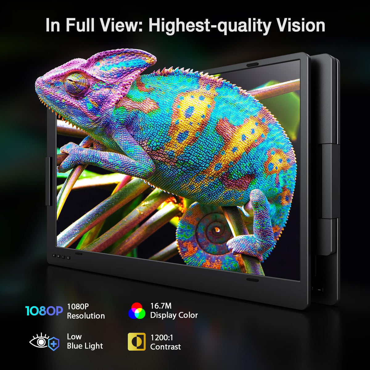 KYY 15.6" Laptop Screen Extender, 1080P FHD IPS Portable Monitor