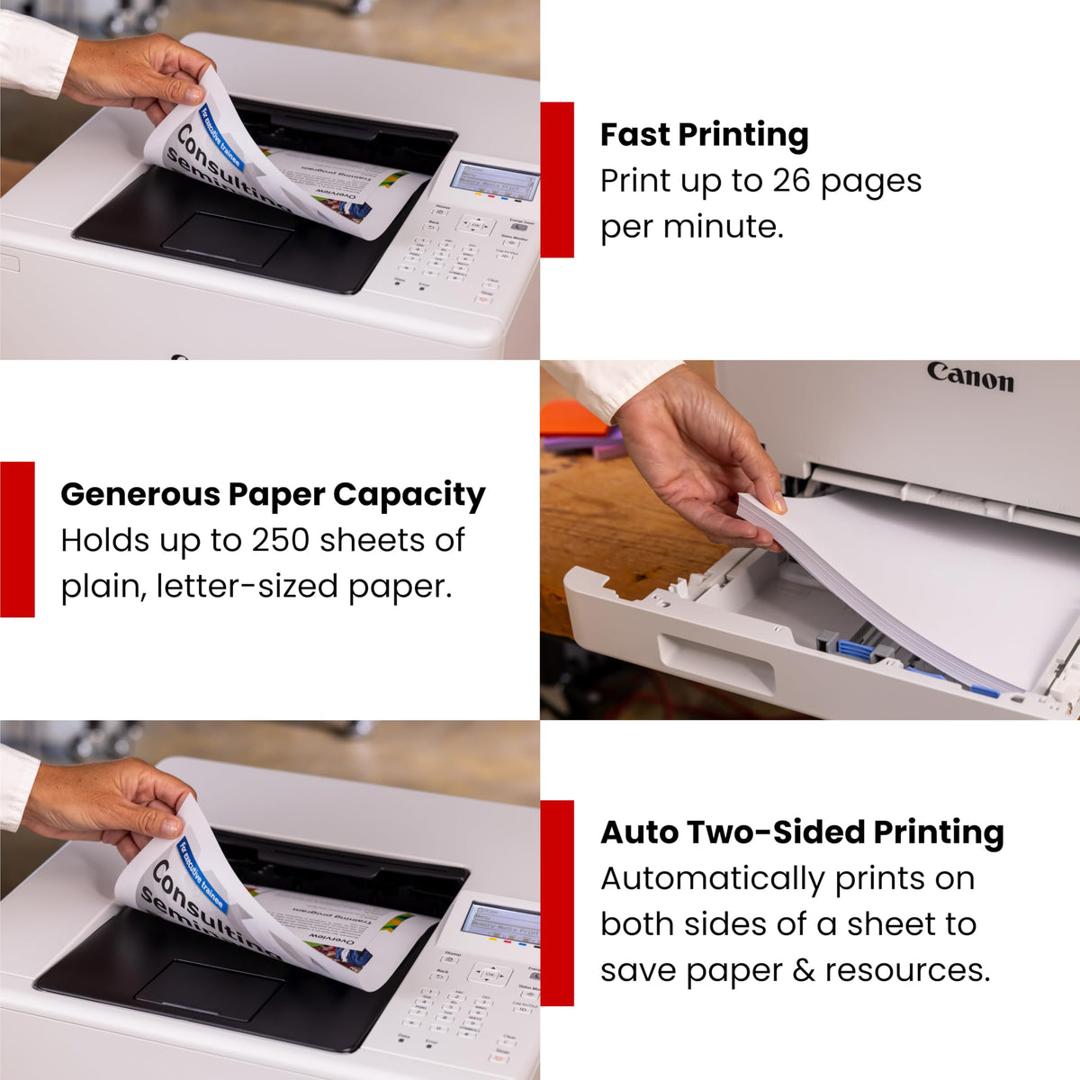 Canon Color imageCLASS LBP646Cdw Wireless Laser Printer, Duplex, 26 PPM, Print Only, White