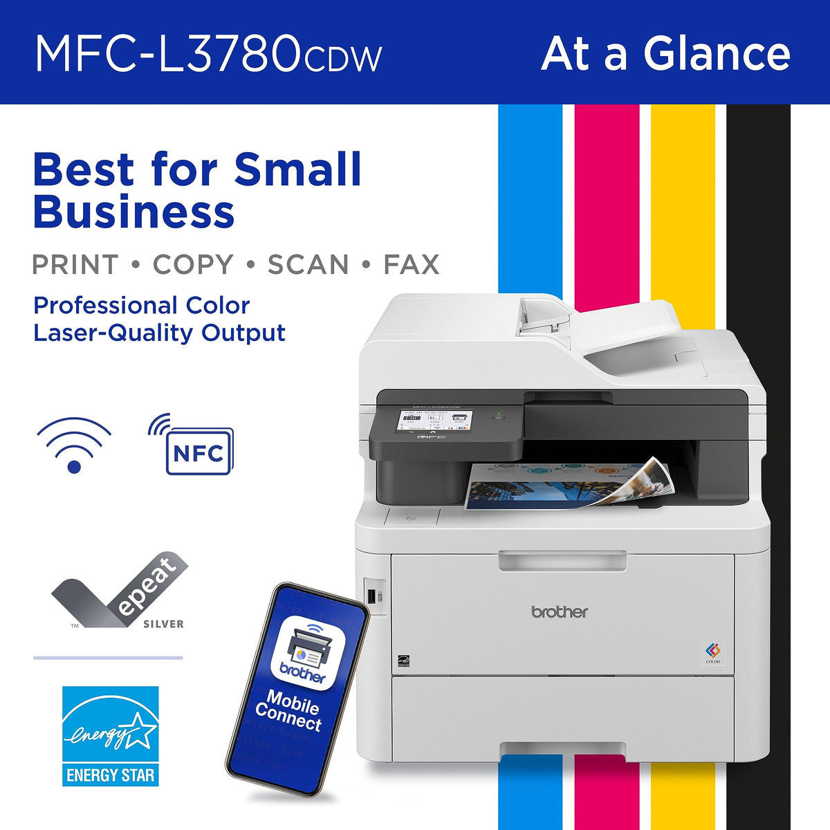 Brother MFC-L3780CDW Wireless Digital Color All-in-One Printer