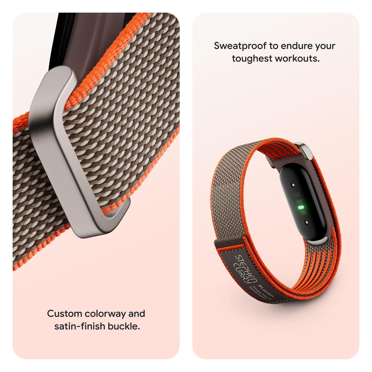Google Fitbit Air Special Edition Stephen Curry - Screenless Tracker - Rye