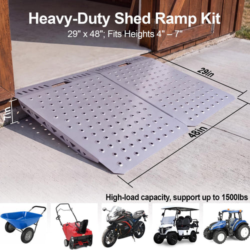 29" x 48" Shed Ramp Kit, Heavy Duty Shed Ramp 48" Wide