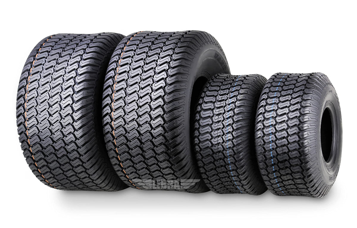 WANDA Set 4 15X6-6 & 20X8-8 Lawn Mower Tractor Turf Tires 4PR-13016/13035