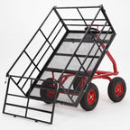 Garvee 1500 LB Heavy Duty Garden Wagon Cart, Outdoor Metal Utility Trailer