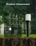 Govee Outdoor Cylinder Pathway Lights, 8 Pack, 425 Lumens, IP67 Waterproof