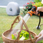 Giraffe Tools Ground-Mounted Retractable Garden Hose Reel,1/2" x 130FT