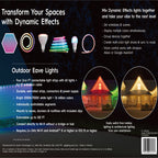 GE Cync Dynamic Effects Smart Eave Lights, Color-Changing, 100ft