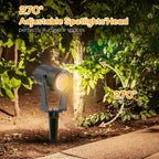 SUNTHIN Outdoor RGBW Landscape Lighting with Remote, Dusk to Dawn, 12 Pack