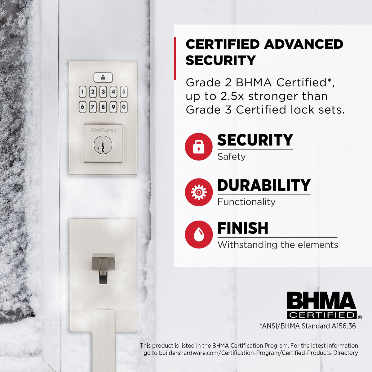 Kwikset SmartCode 260 Keyless Entry Electronic Keypad Deadbolt Door Lock