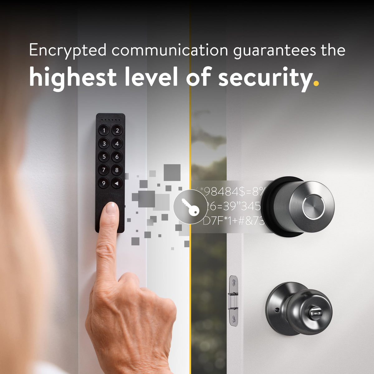 Nuki Keypad 2.0 Fingerprint Door Access, Secure Code Entry for Smart Lock, Easy Install, Keyless Entry for Kids, Seniors, Guests, Smartphone-Free Access