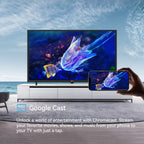 FPD 55-inch Smart TV Google TV 4K UHD with Google Play and Google Cast Built-in, HDR 10, Dolby Vision Dolby Atmos, MEMC, Voice Remote, Stream Live TV(Canvas-Series, CG55-C1, 2024 Model)