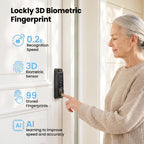 Lockly Visage Zeno Series Smart Lock with Facial Recognition, Fingerprint