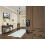 Schlage Electronic Keypad Deadbolt Lock, Camelot Trim, Matte Black