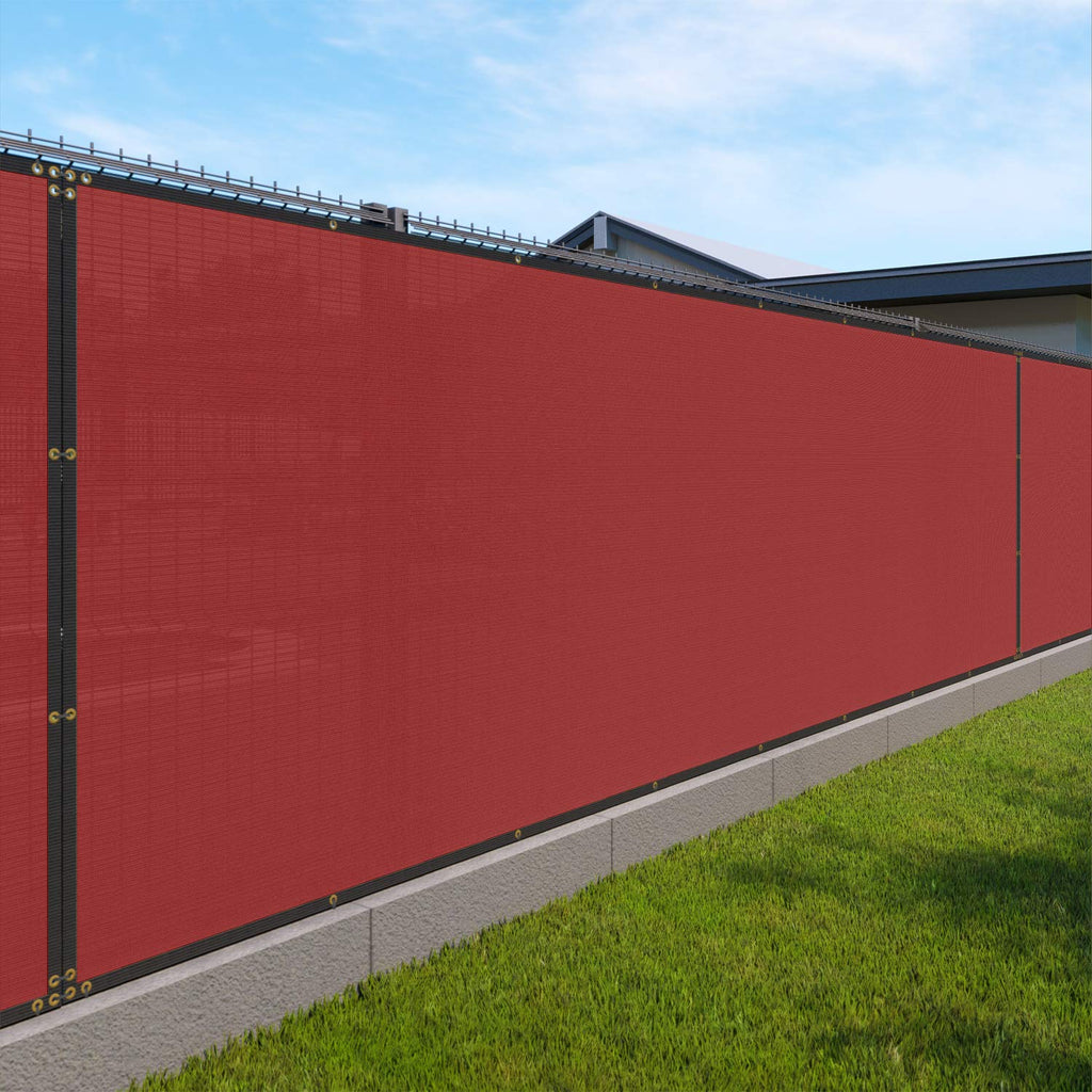 Windscreen4less Fence Privacy Screen 9' x 17' Heavy Duty Windscreen Fencing Mesh Fabric Cover for Patio Garden Backyard Lawn Carport Pool Fence, Light Gray
