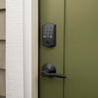 Schlage Arrive Smart WiFi Deadbolt Lock with Camelot Trim, Matte Black